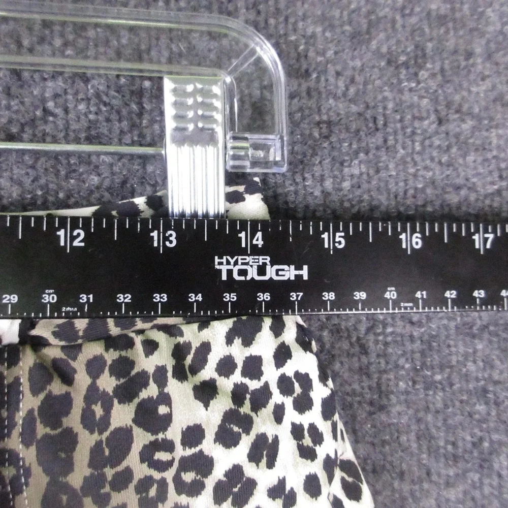 Tommy Bahama Swim Skirt Womens Small Brown Leopard Print Wrap Built In Brief